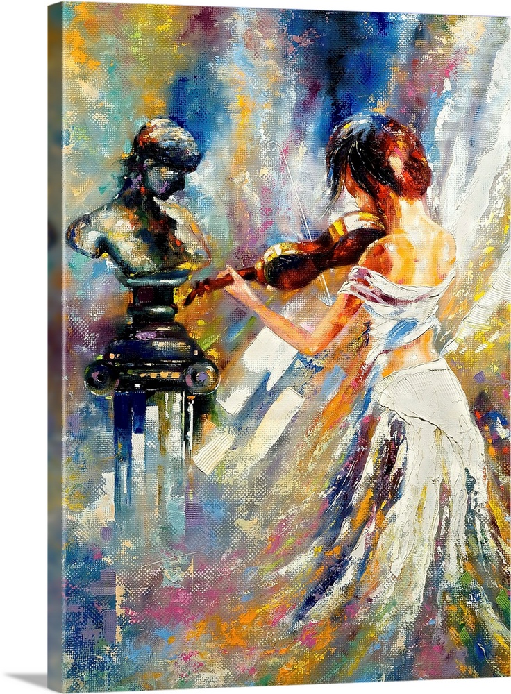 The Girl Playing A Violin