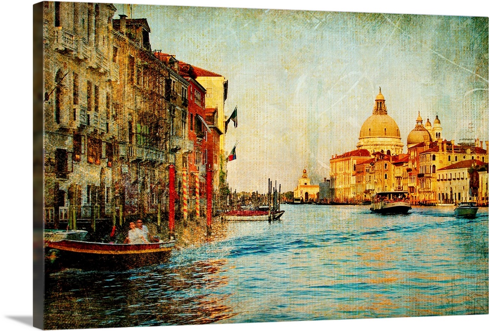 Grand channel -Venice - artwork in painting style