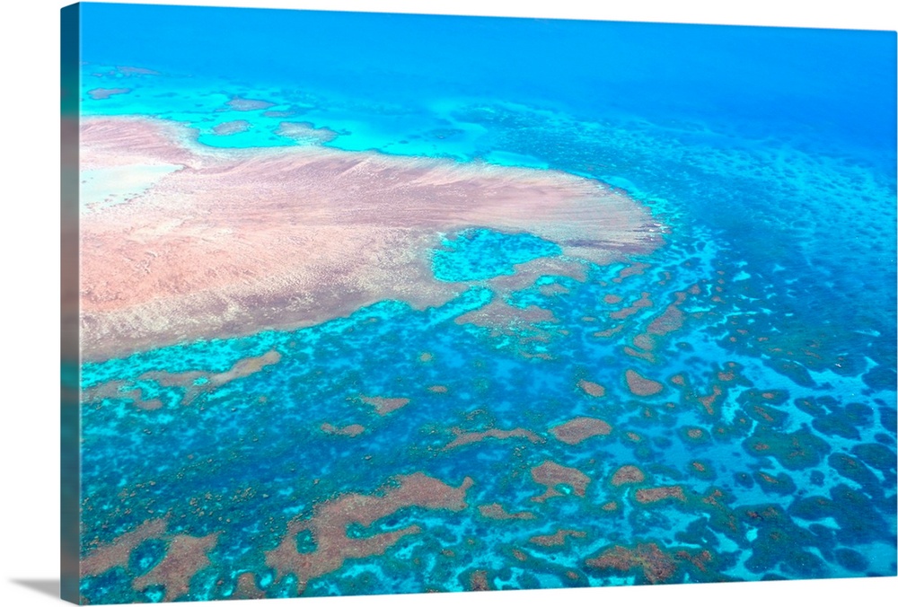 Great Barrier Reef, Cairns Australia, seen from above.