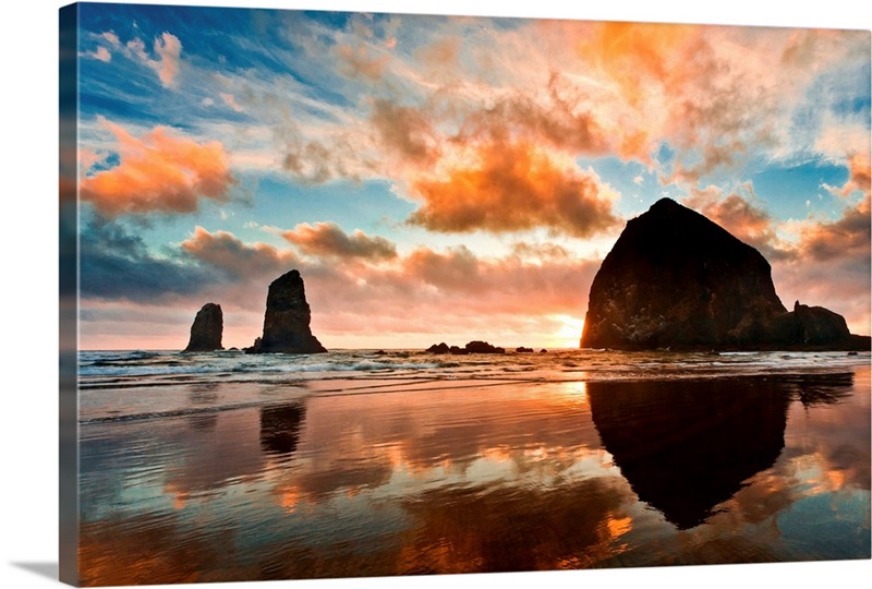 Haystack Rock Cannon Beach - 5D Diamond Painting 