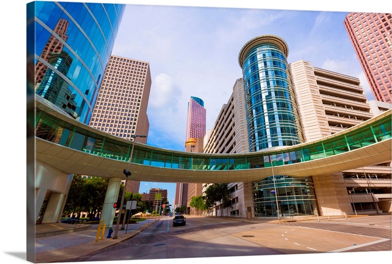 Houston Pa Houston cityscape from Bell and Smith street | Great Big Canvas