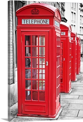 Iconic Red Phone Booths in London