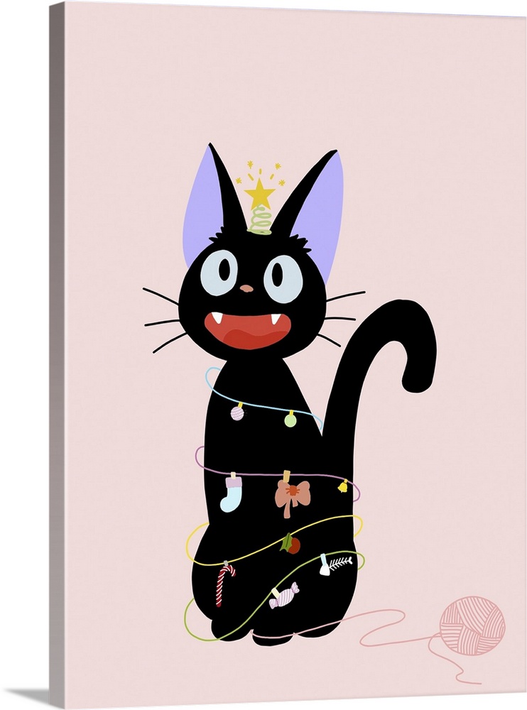 Jiji from kiki's delivery service, christmas day.