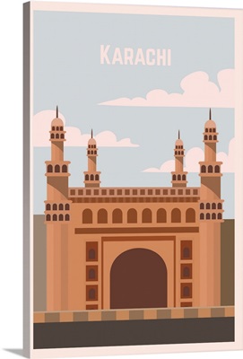 Karachi Modern Vector Travel Poster