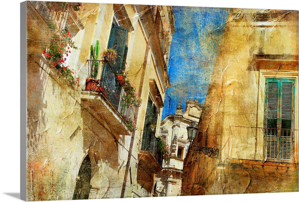 Italian old town streets- Lecce