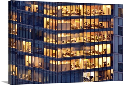 Modern Office Building At Night
