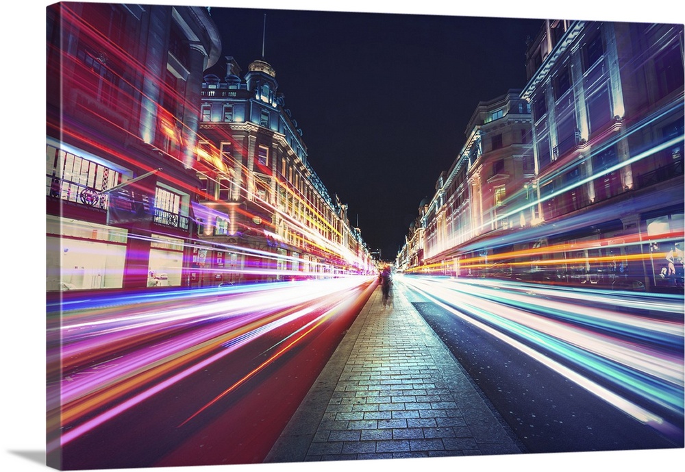Motion Speed Light In London City