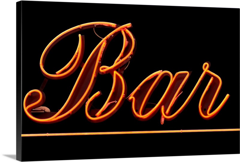 Neon Bar Sign Great Big Canvas