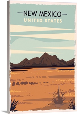 New Mexico Modern Vector Travel Poster
