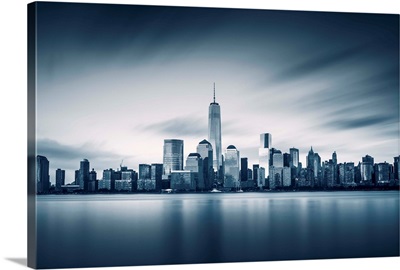 New York City Lower Manhattan with new One World Trade Center