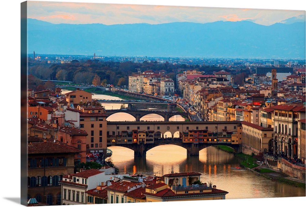 View of Ponte Vecchio in Florence tuscany. Italy
