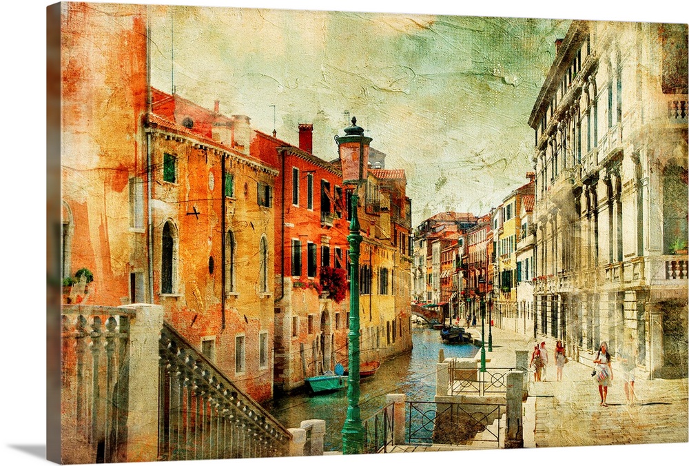 romantic Venice - artwork in painting style