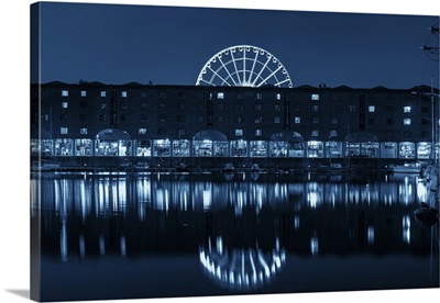 Royal Albert Dock With Historical Buildings In England, United Kingdom