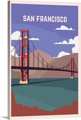 San Francisco Modern Vector Travel Poster