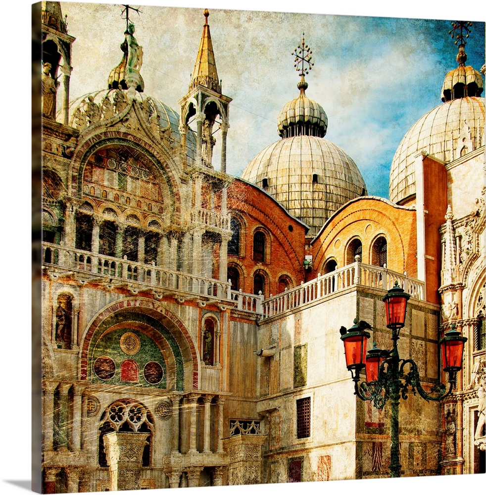 amazing Venice - painting style series - San Marco square