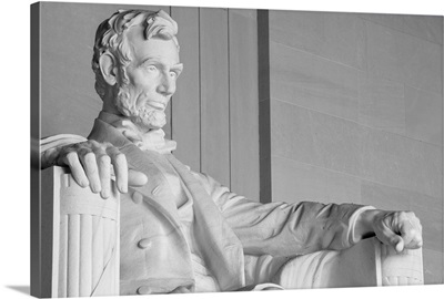 Statue of Abraham Lincoln at the Lincoln Memorial, Washington DC