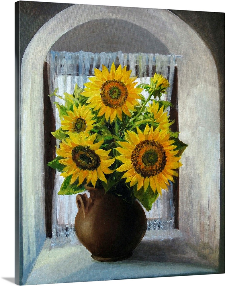 Sunflowers on The Window