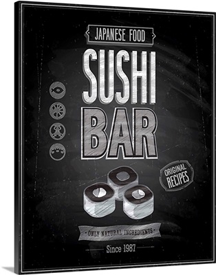 Sushi Bar - Chalkboard