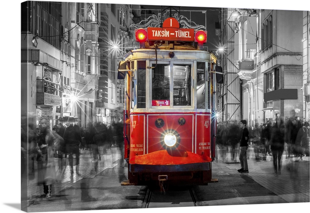 Taksim Istiklal street in Istanbul, Turkey.