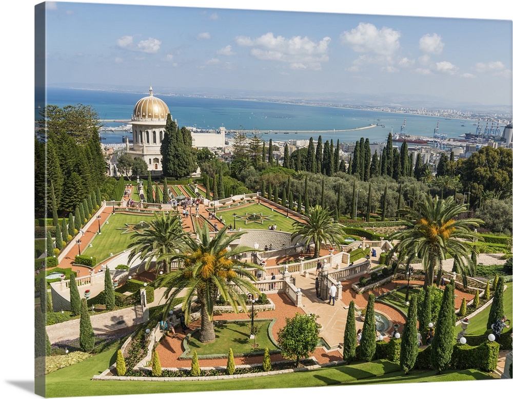 The Bahai Gardens In Haifa, North Israel