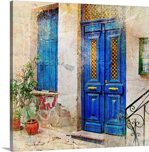 Traditional Greek Doors Wall Art, Canvas Prints, Framed Prints, Wall ...