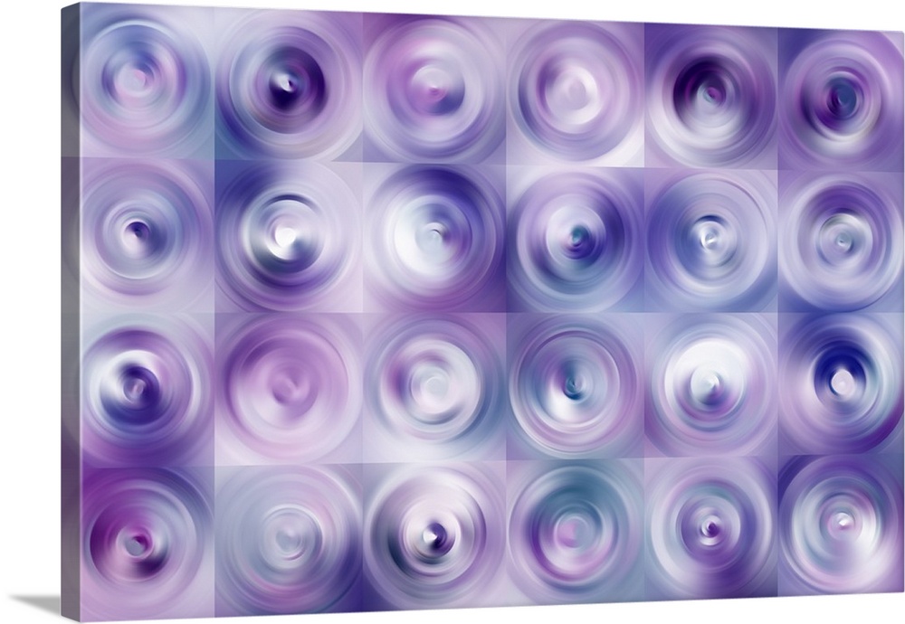 Abstract artwork using deep purple tones and water like ripples.