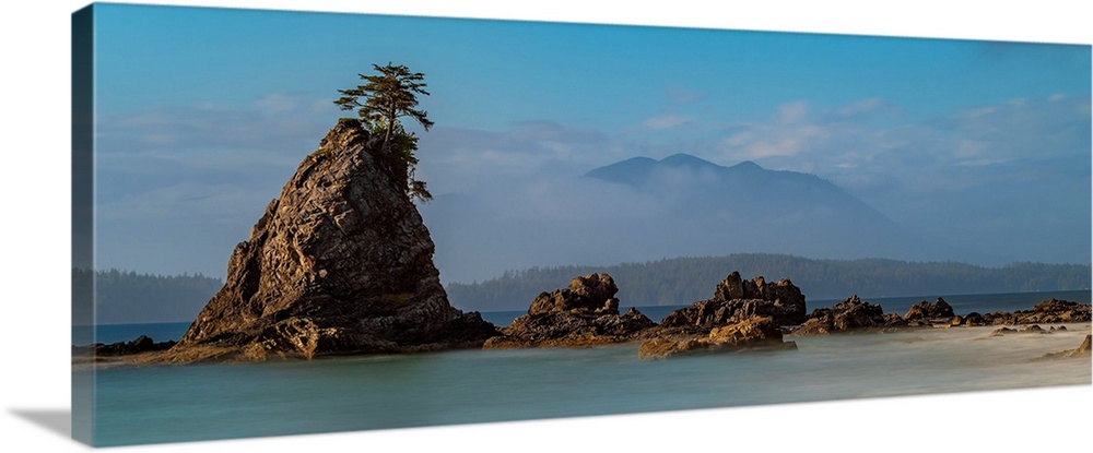 The rugged pacific coastline of Vancouver Island, Canada.