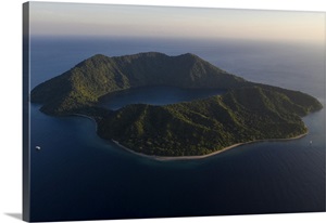 A Bird's Eye View Of The Volcanic Island Of Satonda, Indonesia image thumbnail