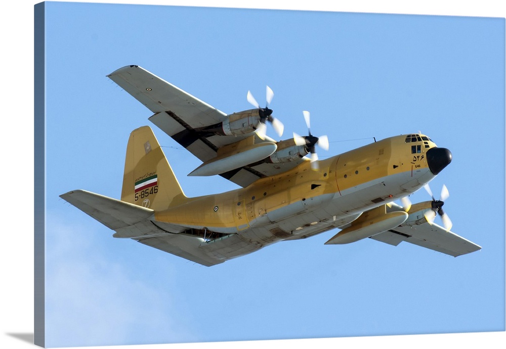 A C-130E aircraft of the Islamic Republic of Iran Air Force.