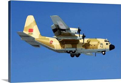 A C-130H Hercules Military Transport Airplane Of The Royal Moroccan Air Force
