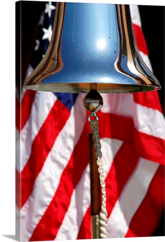 A ceremonial ships bell displayed during a dedication ceremony Great