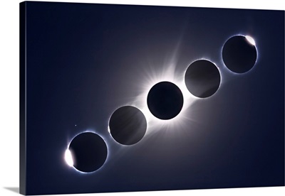 A Composite Of The August 21, 2017 Total Eclipse Of The Sun