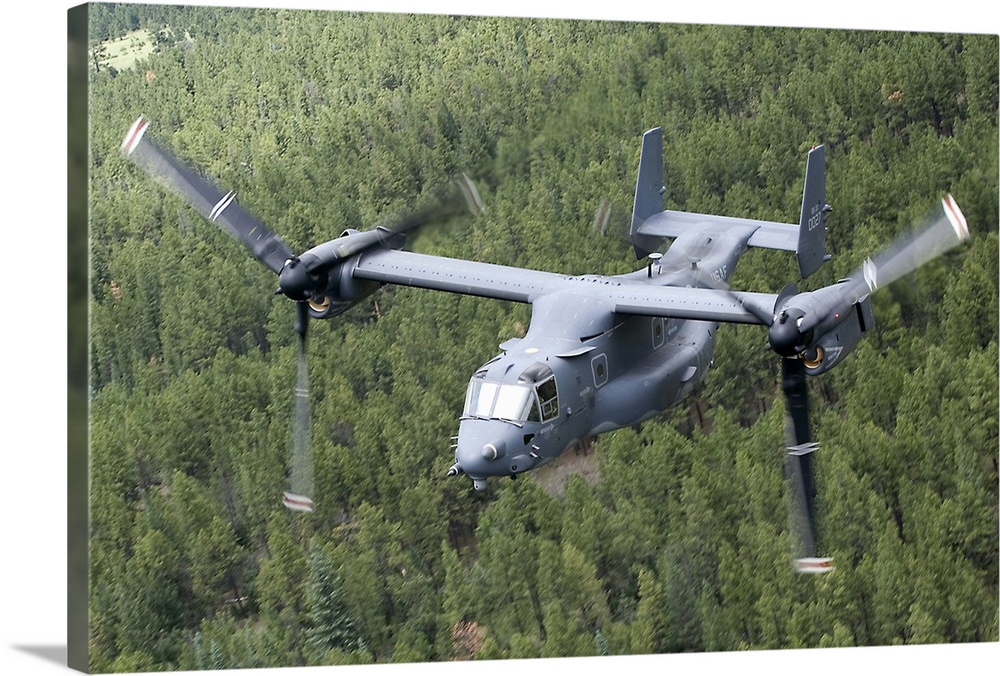 A CV-22 Osprey from the 71st Special Operations Squadron manuevers during a training mission out of Kirtland Air Force Bas...