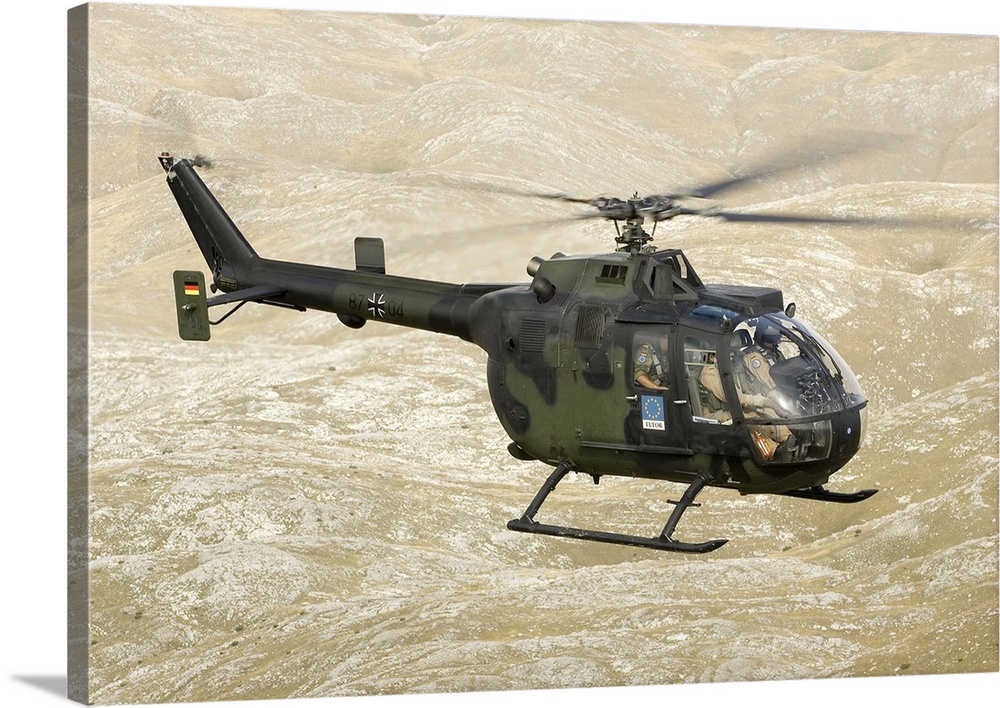 A German Army Bo-105P helicopter near Mount Igman in Bosnia-Herzegovina.