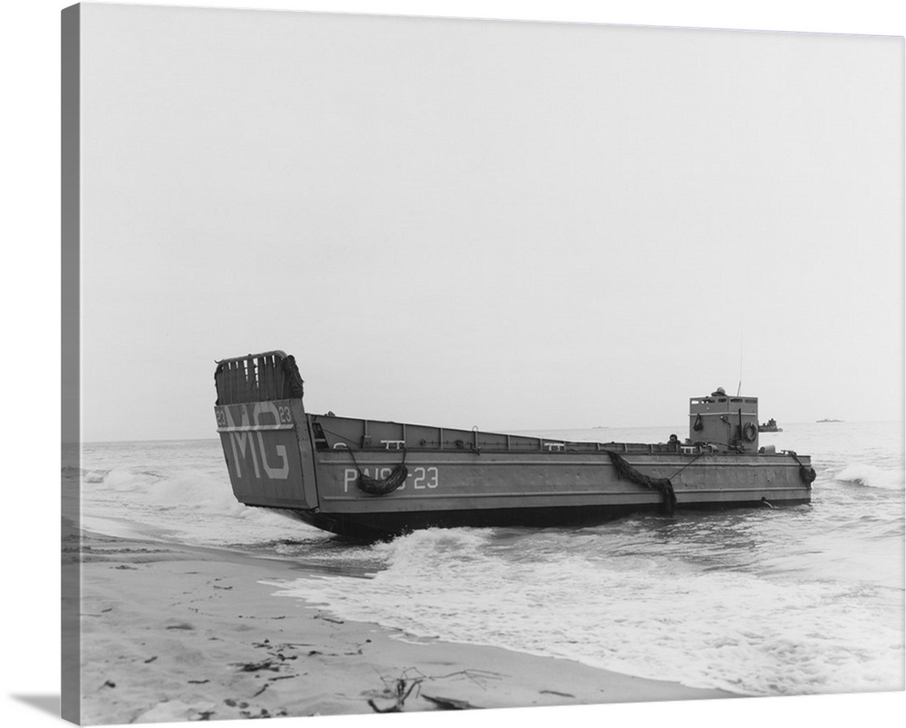 May 1, 1961 - A landing craft from USS Magoffin (APA-199) beaches to unload U.S. Marines, British Commandos and Australian...