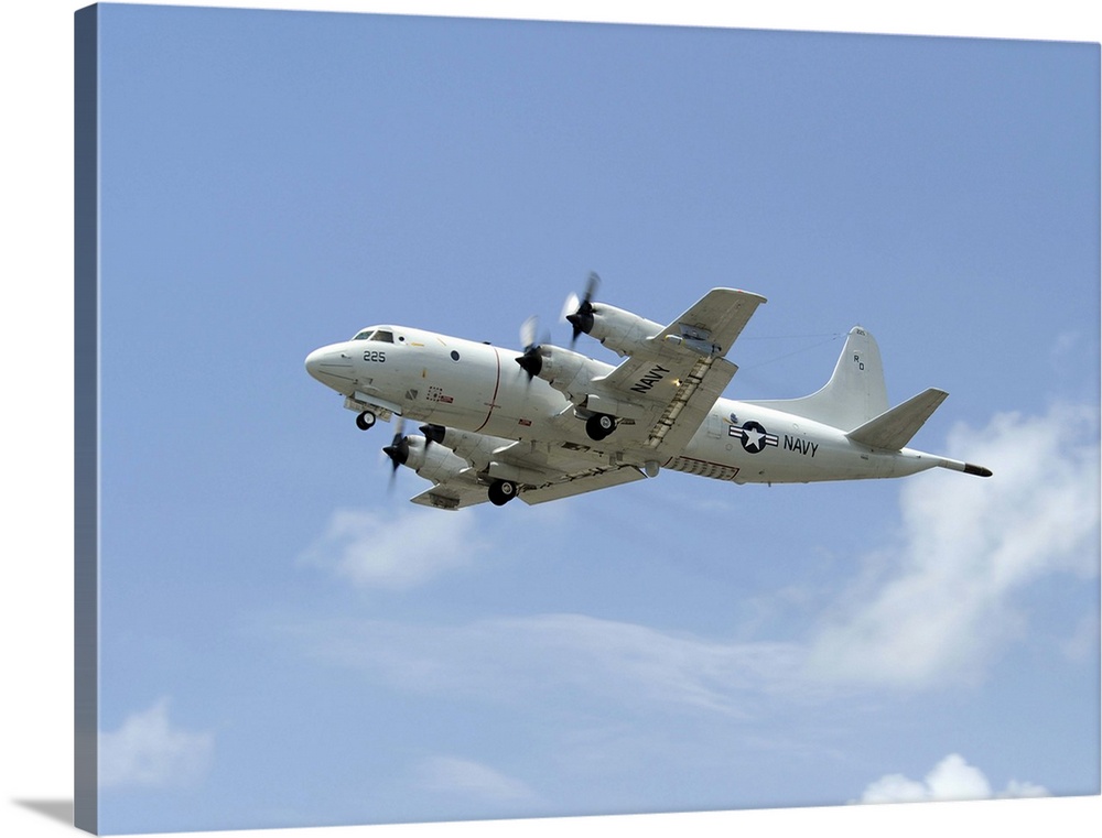 Kaneohe, Hawaii, July 14, 2012 - A P-3C Orion aircraft takes off from Marine Corps Base Hawaii to conduct a maverick missi...