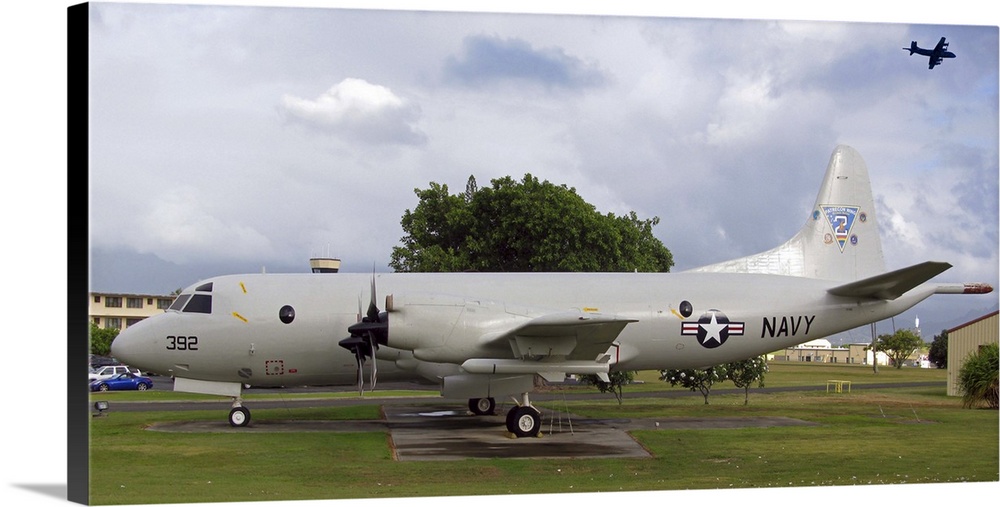 A P3 Orion aircraft on display