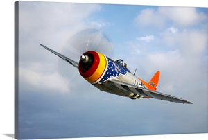 A Republic P 47D Thunderbolt in flight image thumbnail