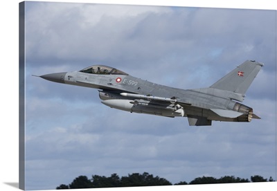 A Royal Danish Air Force F-16A Taking Off