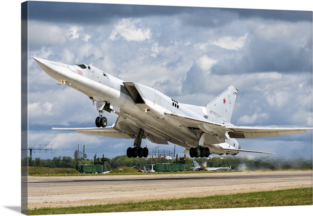 A Russian Aerospace Forces Tu-22M-3 long-range bomber plane.
