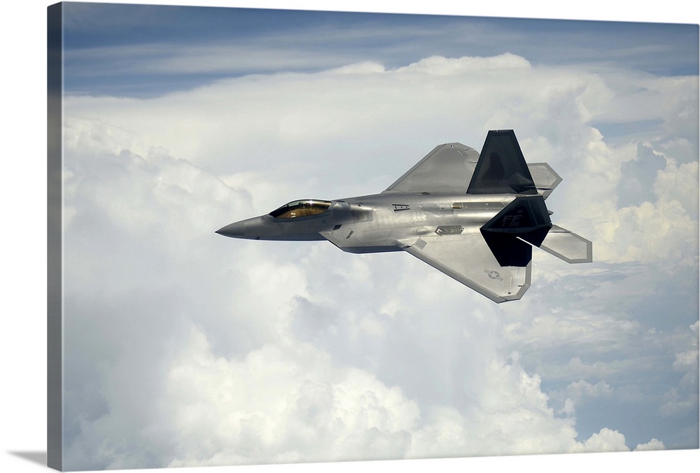 July 10, 2012 - A U.S. Air Force F-22 Raptor aircraft in flight over Maryland.