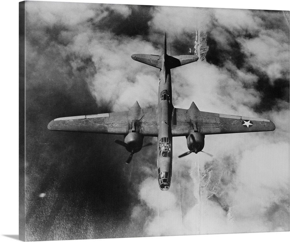 A U.S. Army Air Forces A-20 Havoc light bomber military aircraft, circa 1942-1943.