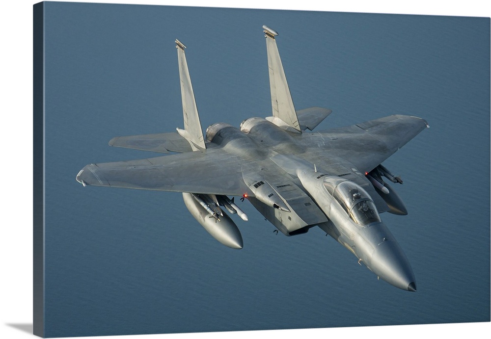 A US Air Force F-15C Eagle Over The North Sea