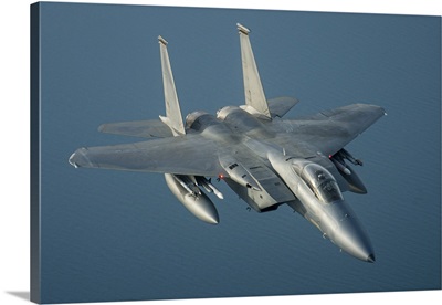A US Air Force F-15C Eagle Over The North Sea