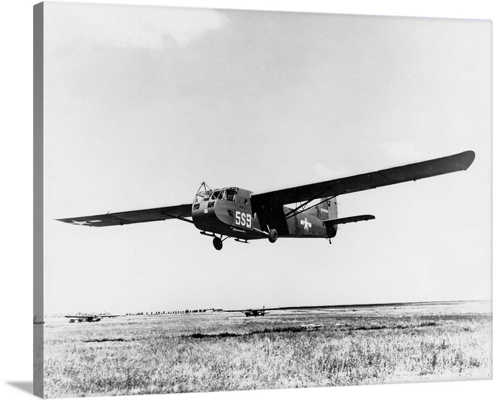 A U.S. Army Air Force Waco CG-4A glider, 1940's.