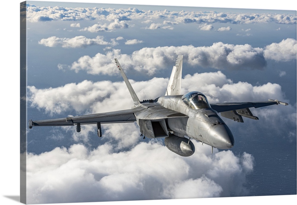 A US Navy F/A-18E Super Hornet In Flight