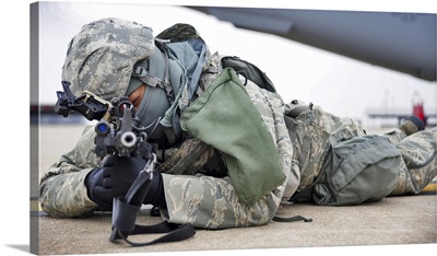 Airman Provides Security At Whiteman Air Force Base