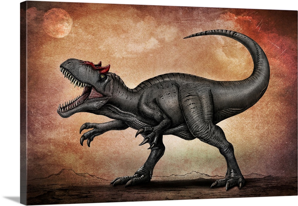 Allosaurus dinosaur.
