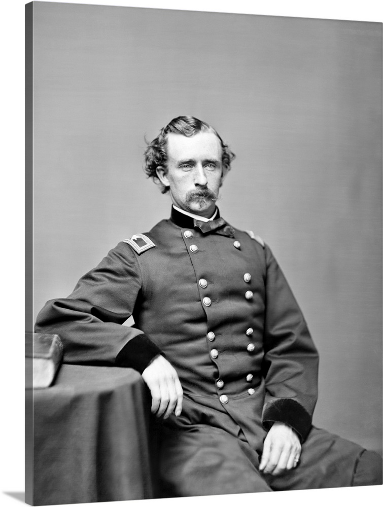 American Civil War portrait of General George Armstrong Custer, 1864.