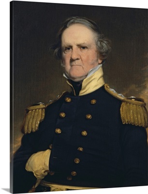 American History Painting Of General Winfield Scott